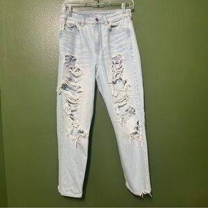 Distressed denim